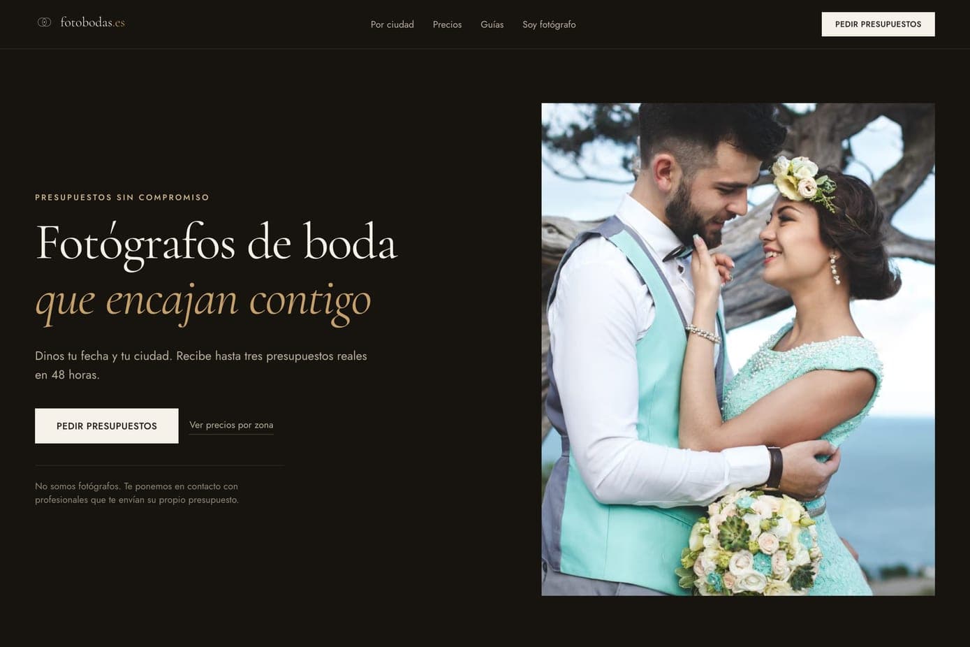 Captura de la web de Fotobodas