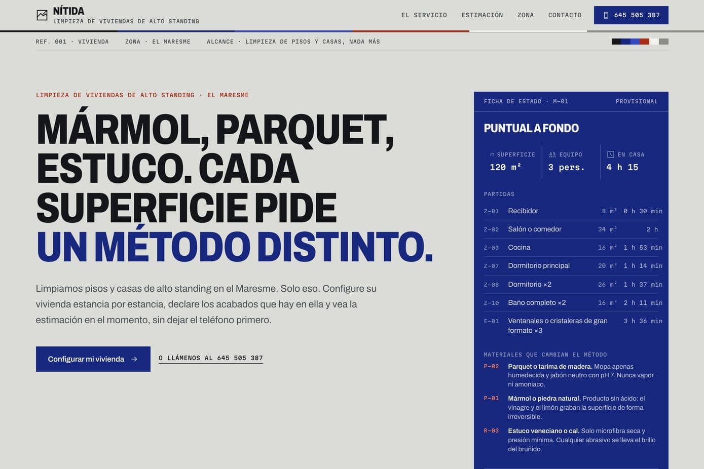 Captura de la web de Nítida